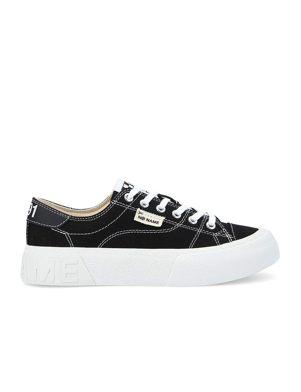 No Name Reset Sneaker W Black Stitch White QNBCOD0415