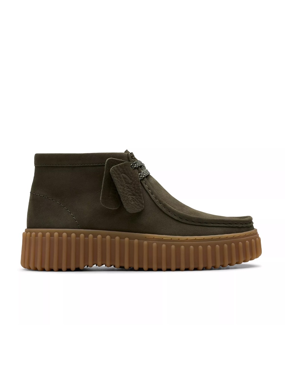 Clarks Torhill Moss Dark Green Nubuck 26179356