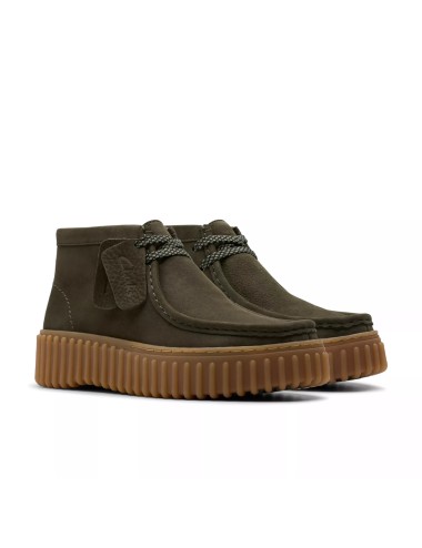 Clarks Torhill Moss Dark Green Nubuck 26179356