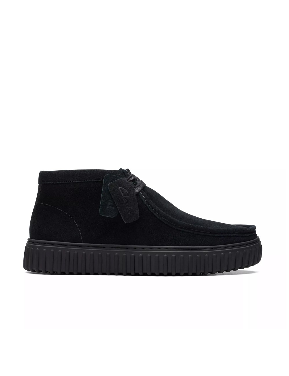 Clarks Torhill Hi Black Suede 26173664