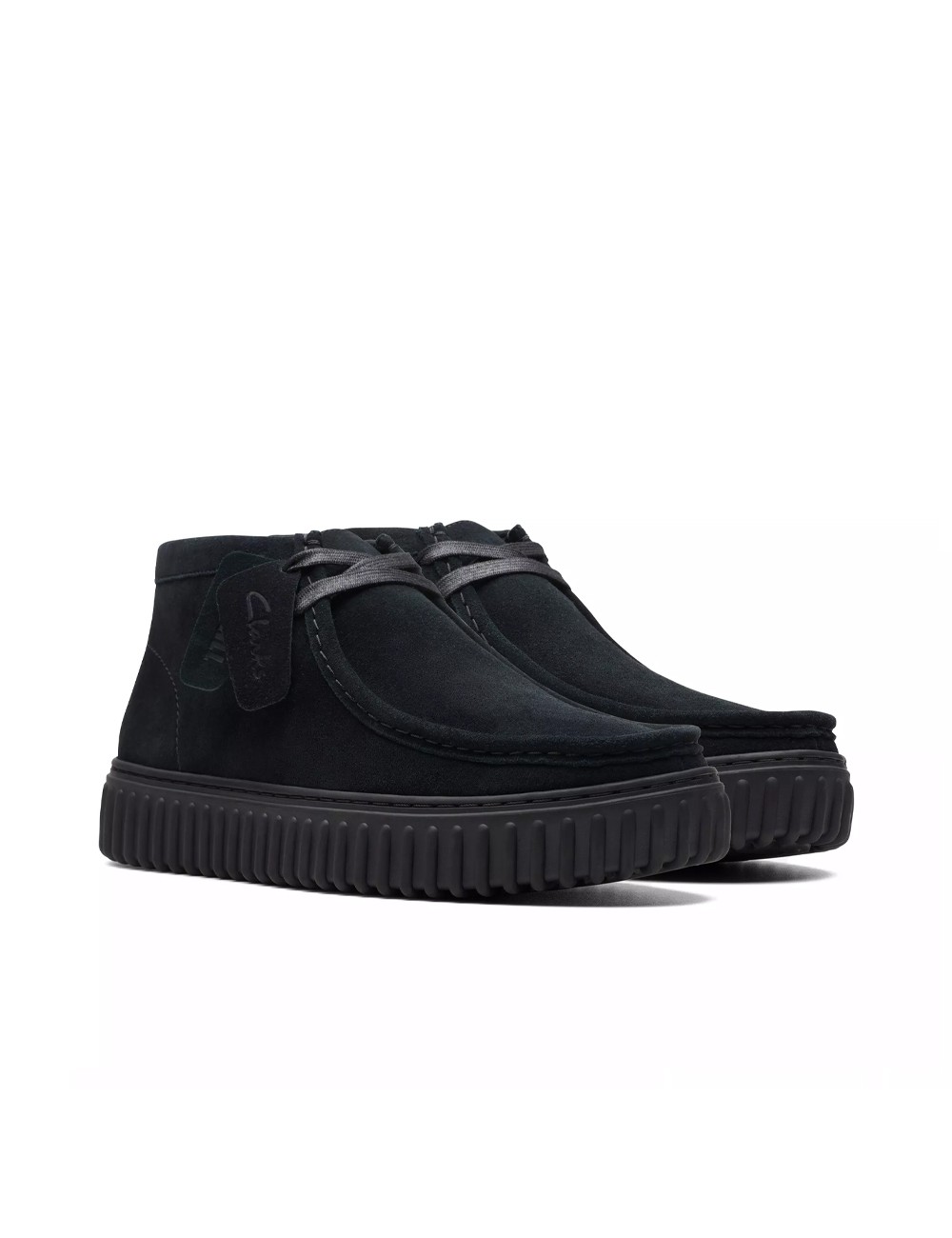 Clarks Torhill Hi Black Suede 26173664