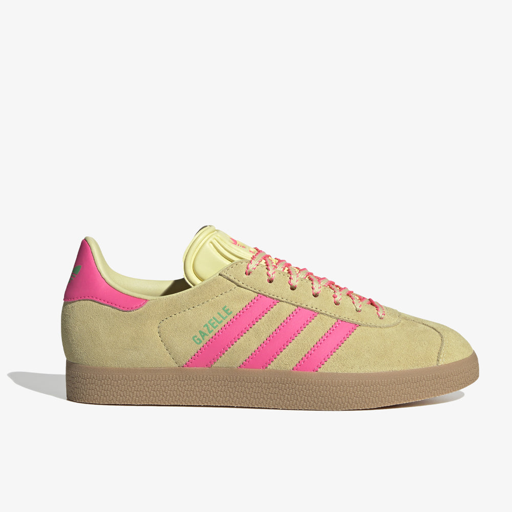 Adidas Gazelle W Powder Yellow Lucid Pink Gum Jh7211