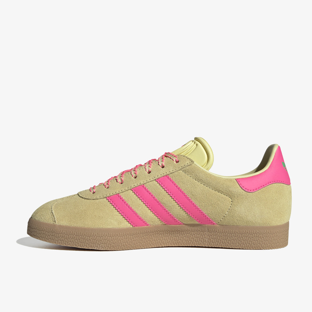 Adidas Gazelle W Powder Yellow Lucid Pink Gum Jh7211