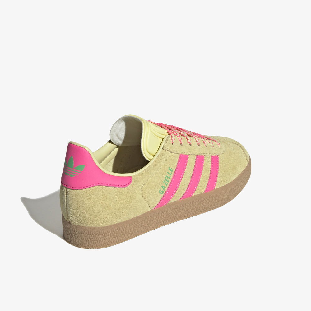 Adidas Gazelle W Powder Yellow Lucid Pink Gum Jh7211