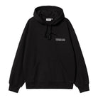 Carhartt Wip Hooded Stamp Sweat Black/White Stone W I033621-0d2-06