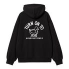 Carhartt Wip Hooded Stamp Sweat Black/White Stone W I033621-0d2-06