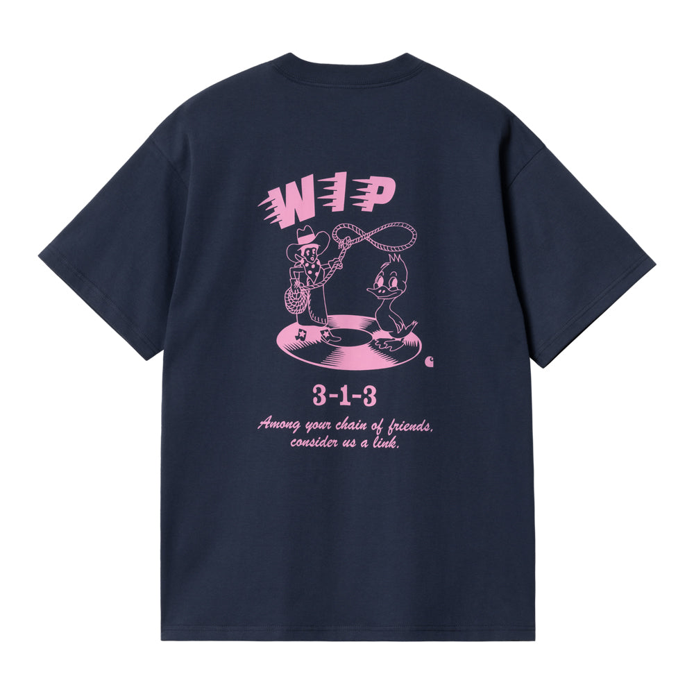 Carhartt Wip S/S Friendship T-shirt Aforceblue/Ligh Pink I033641-2au-xx