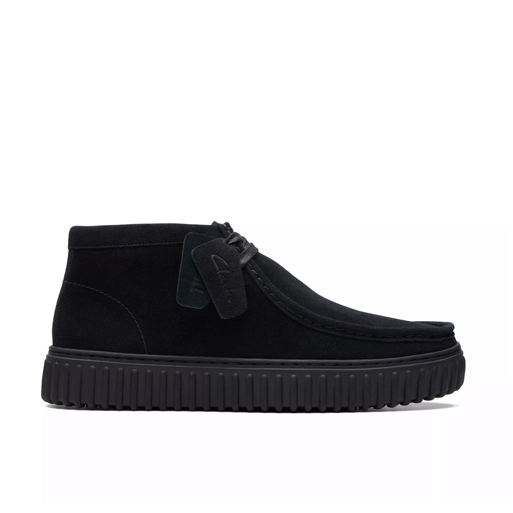 Clarks Torhill Hi Black Suede 26173664